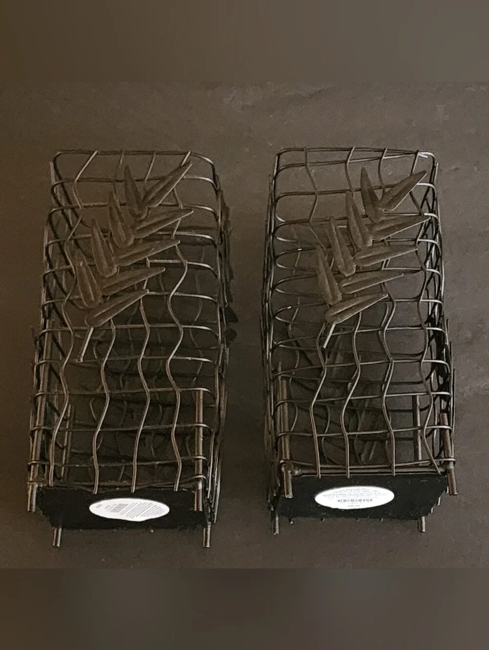 New, Set Of 2 Pier one imports Candle Holders, Utensils, Office Black Metal Desi
